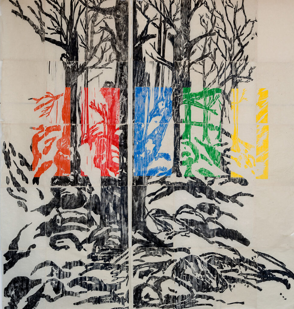 trees (print by Daniel Heyman)