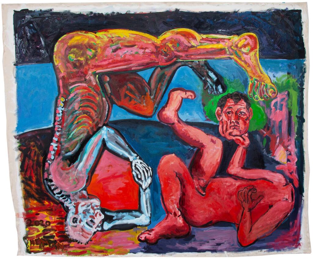 Artist Head in Hand, Daniel Heyman