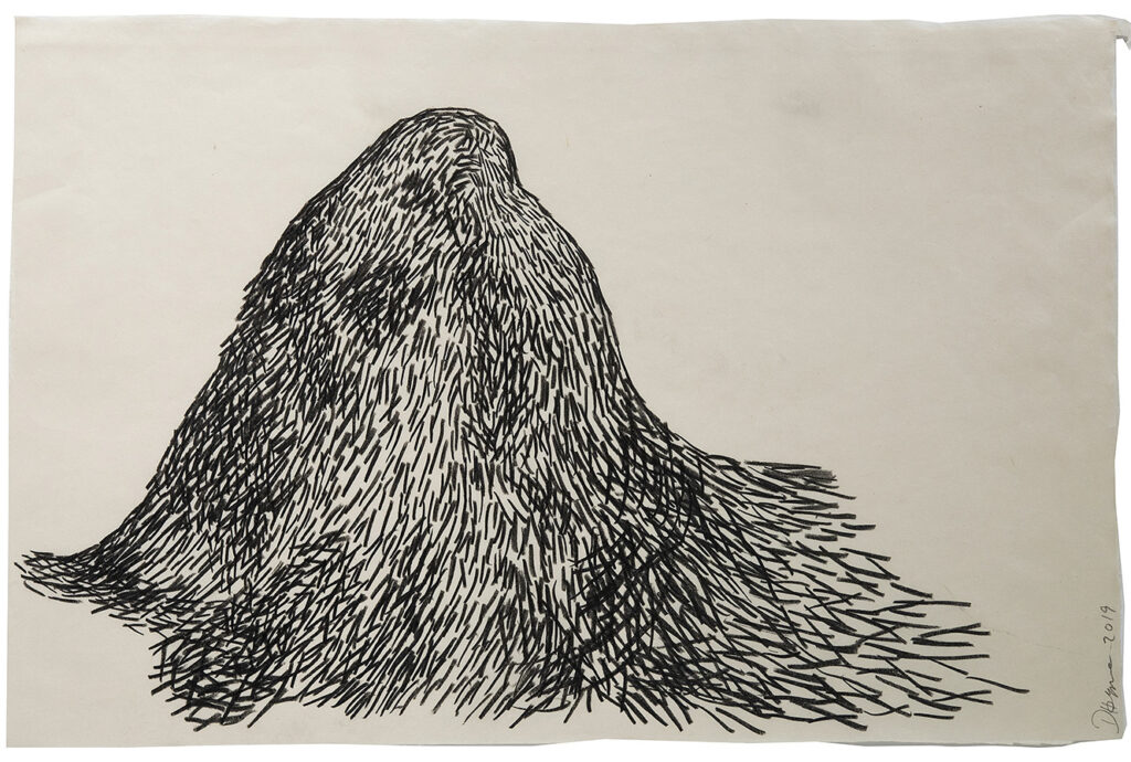 Heyman-drawing-Takamatzu-Hills-Series-03-colored-pencil-on-gampi-paper-2019
