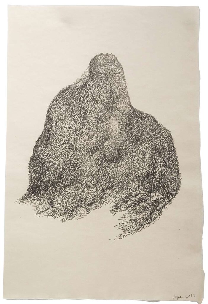 Heyman-drawing-Takamatzu-Hills-Series-06-pencil-on-gampi-paper-2019